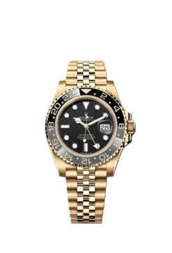 GMT-Master II yellow gold Jubilee bracelet and Black dial